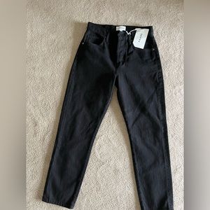 FRAME Le Original High-Rise Straight Fit Black Jeans NEW NWT 26